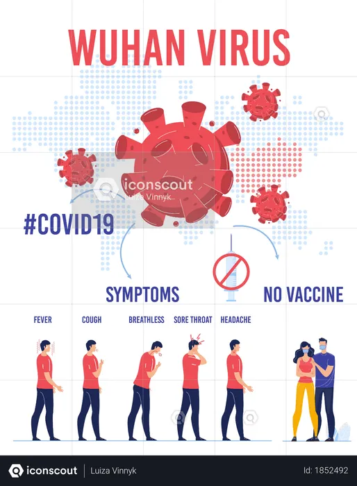 Wuhan Virus Transmission Protection Infographic  Illustration