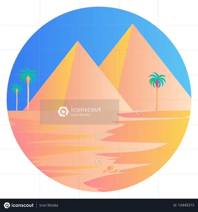 Wüstenlandschaft  Illustration