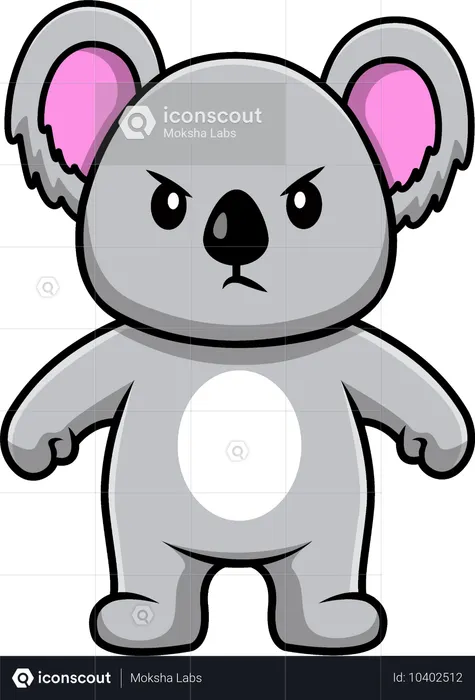 Wütender Koala  Illustration