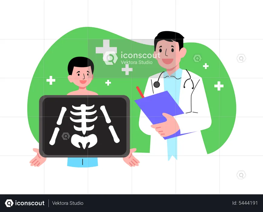 X ray checkup  Illustration