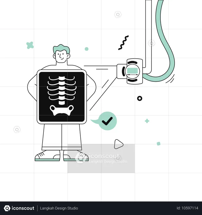 Xray machine  Illustration