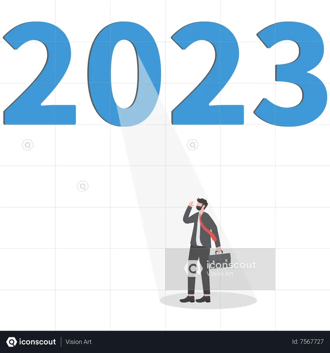 Year 2023 business opportunity,  Illustration