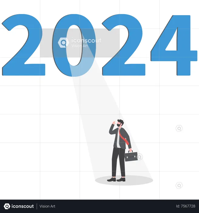 Best Year 2024 business opportunity Illustration download in PNG