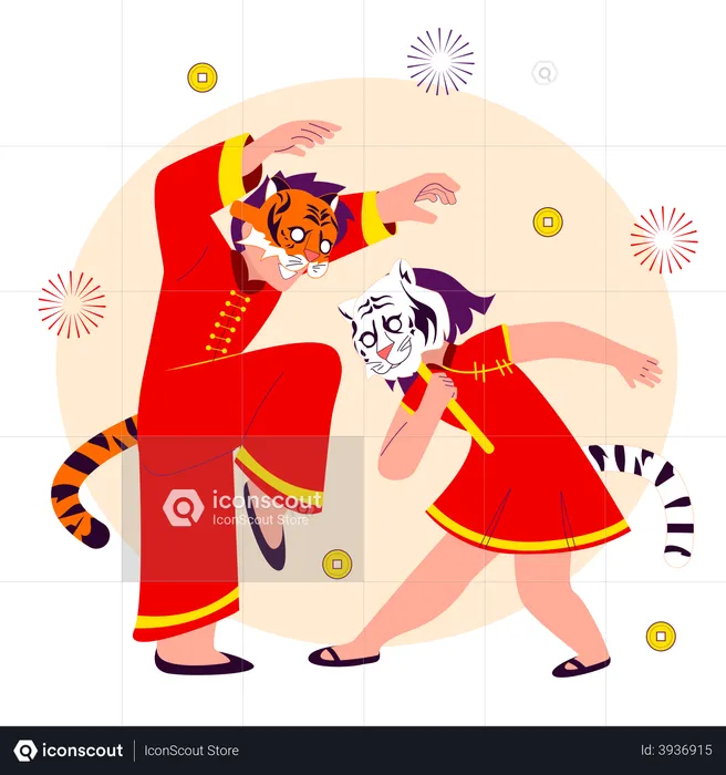 Year Of Tiger  Illustration