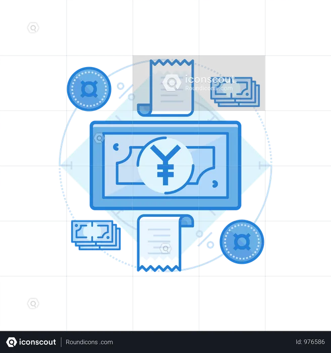 Yen Cash  Illustration