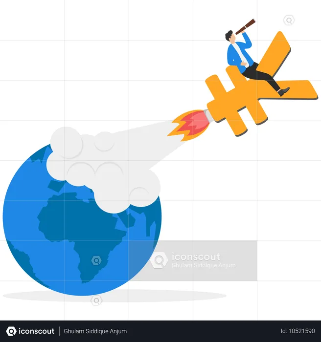 Yen currency Inflation going up  Illustration