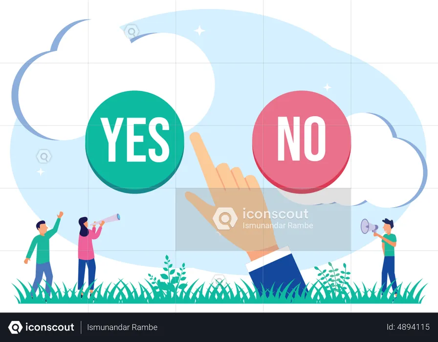 Yes Or No  Illustration