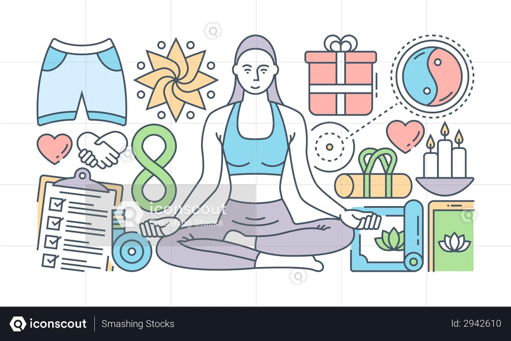 Yoga  Ilustración