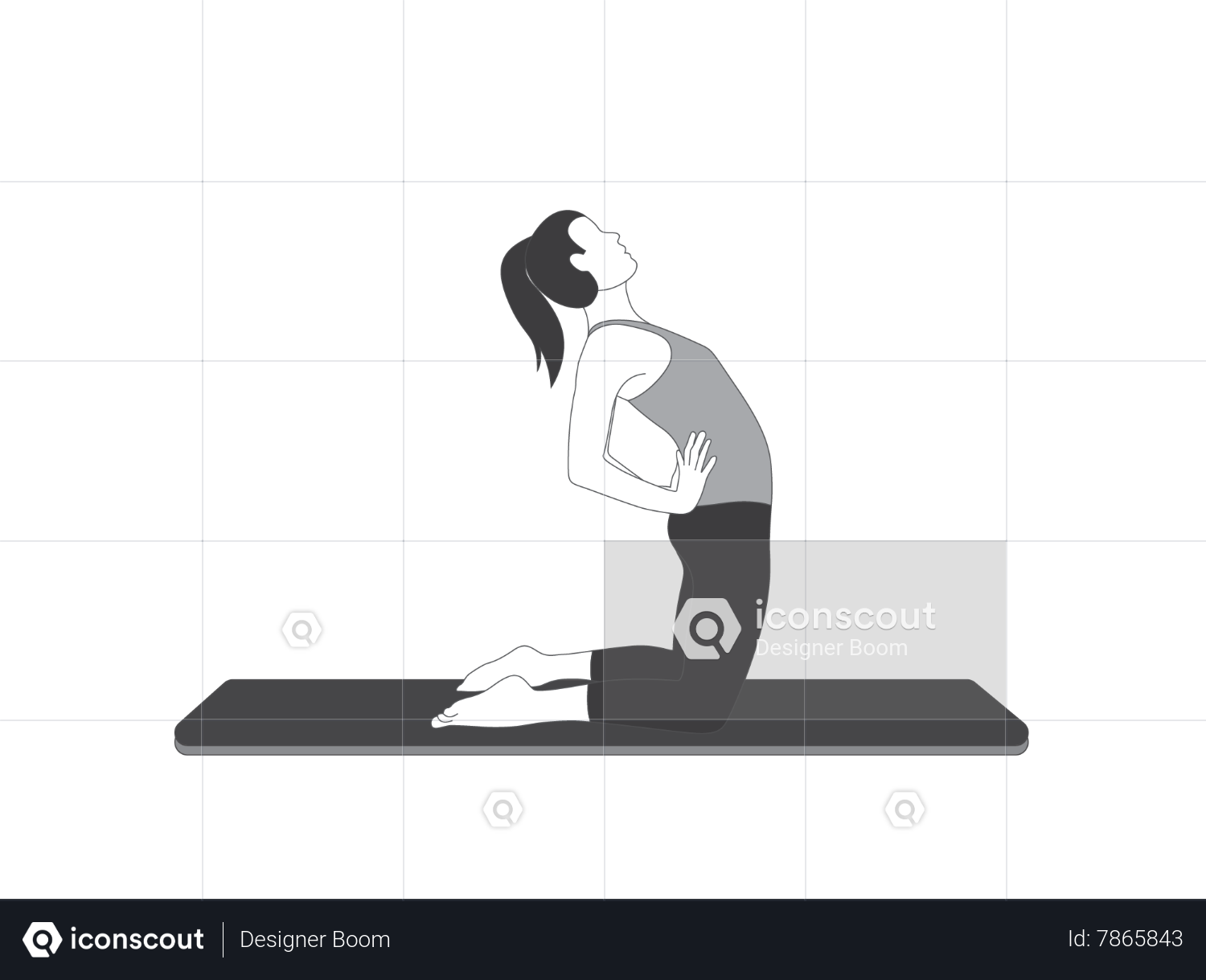 Gymnast girl in flexible back pose, isolated on white background Stock  Photo | Adobe Stock
