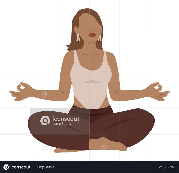 Méditation Yoga  Illustration