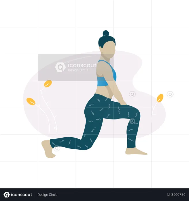 Yoga pose  Illustration