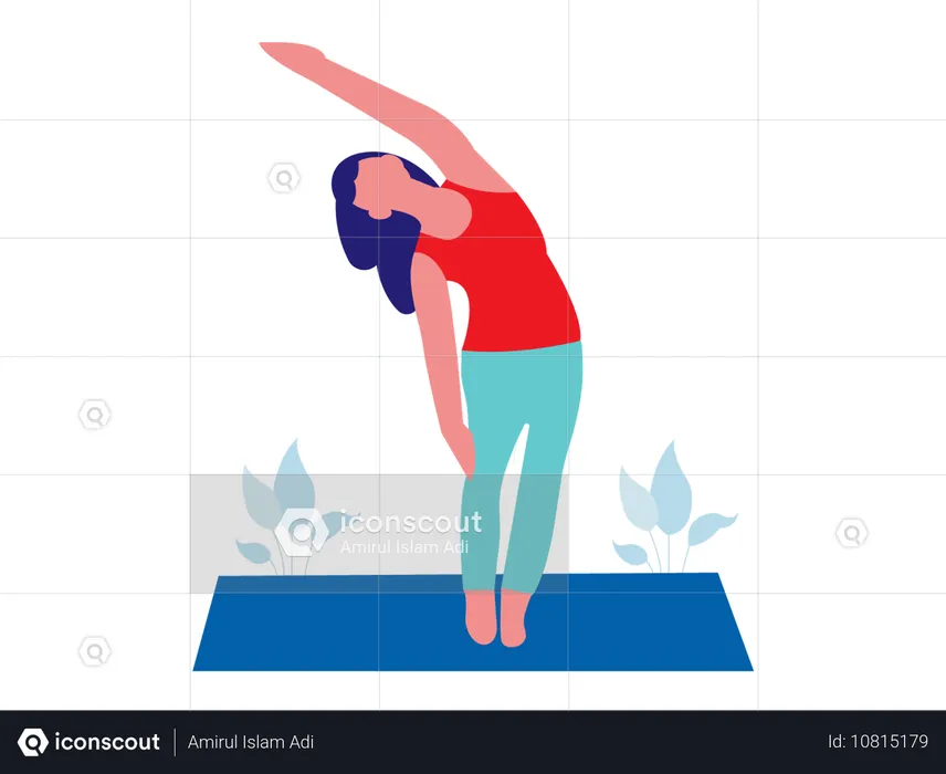 Yoga pose  Illustration