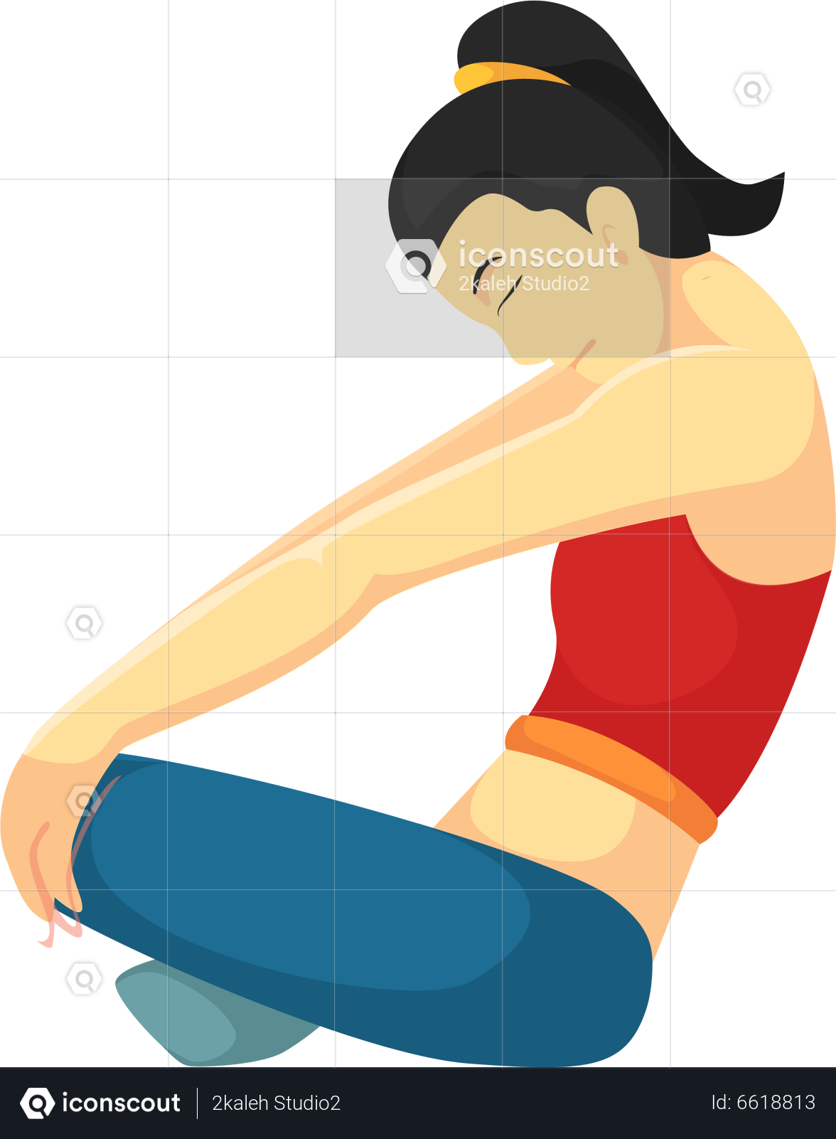 Yoga Poses Icon Vector Graphic Download Template Stock Vector -  Illustration of girl, nature: 167065347