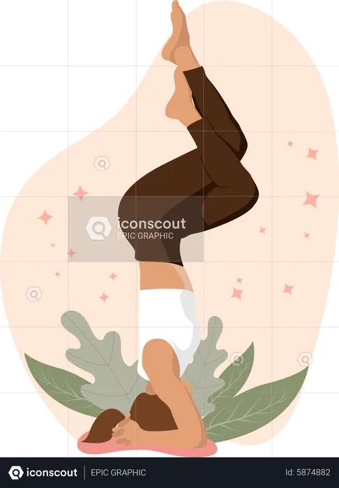 Yoga trainer  Illustration