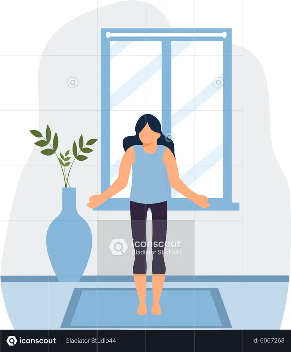 Yoga Trainer  Illustration