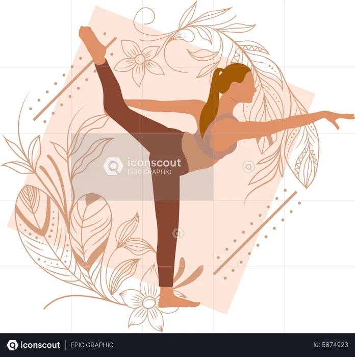 Yoga trainer  Illustration