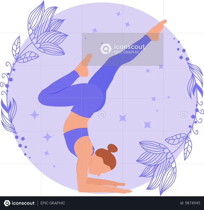 Yoga trainer  Illustration