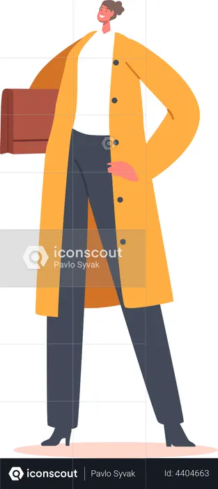 Young female employee  Illustration