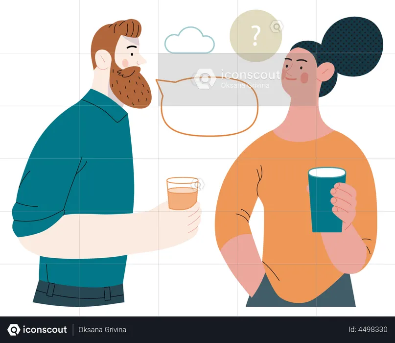 Best Premium Young friends talking with each other Illustration download in PNG & Vector format Best Premium Young friends talking with each other Illustration download in PNG & Vector format