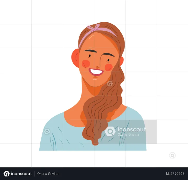 Young girl  Illustration