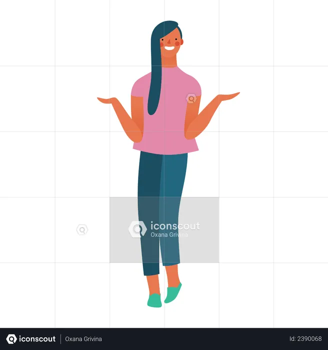 Young woman  Illustration