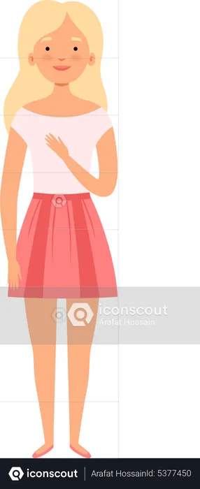 Young woman  Illustration