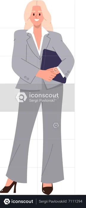 Young woman lawyer  Illustration