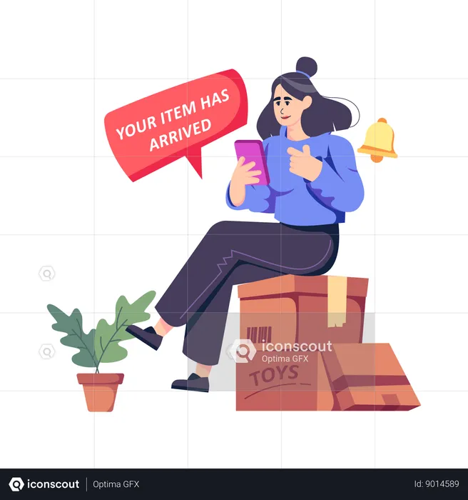 Your Item Has Arrived  Illustration