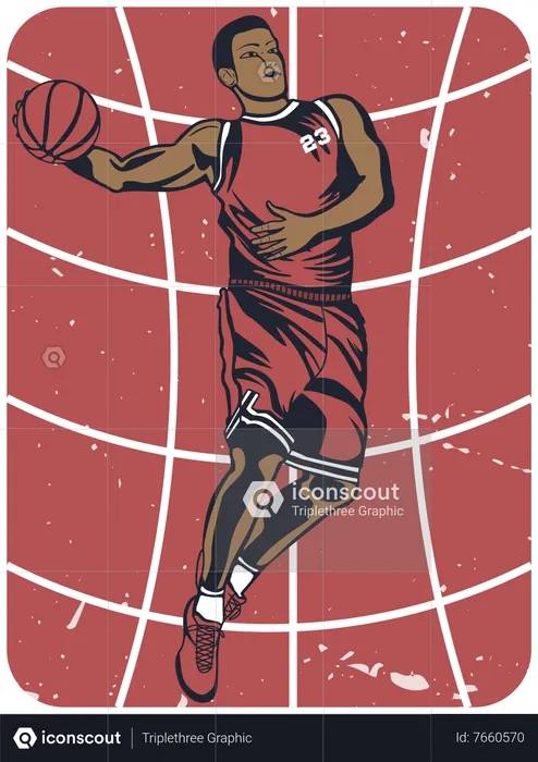Youth Basketball California  Illustration