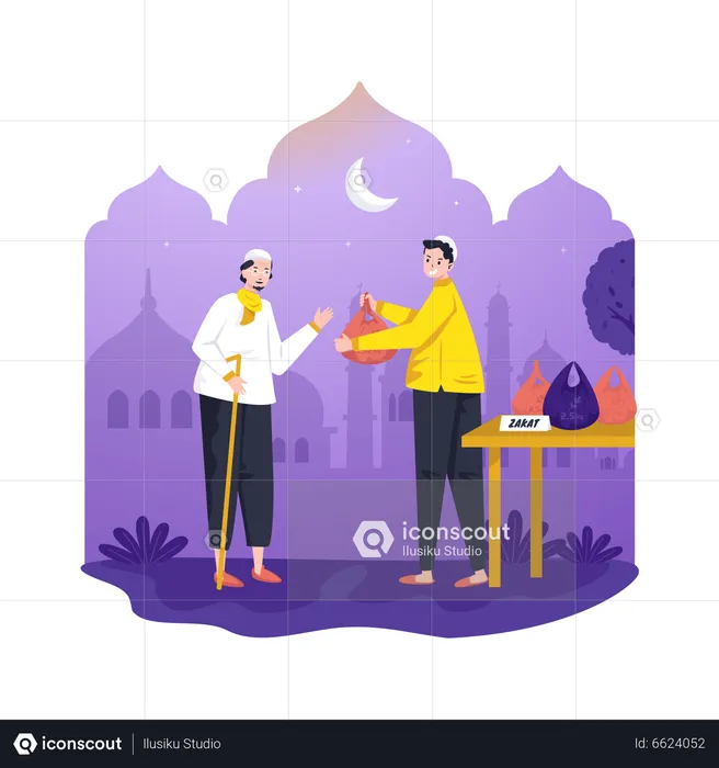Zakat ramadan  Illustration