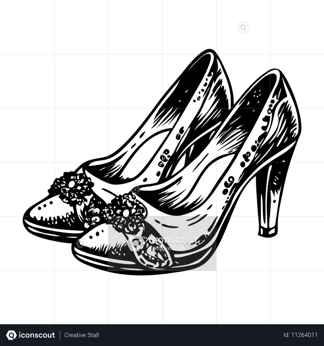 Zapatos de novia  Ilustración