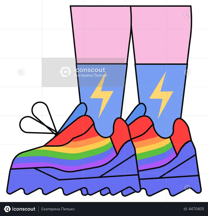 Zapatos en lgbt  Ilustración