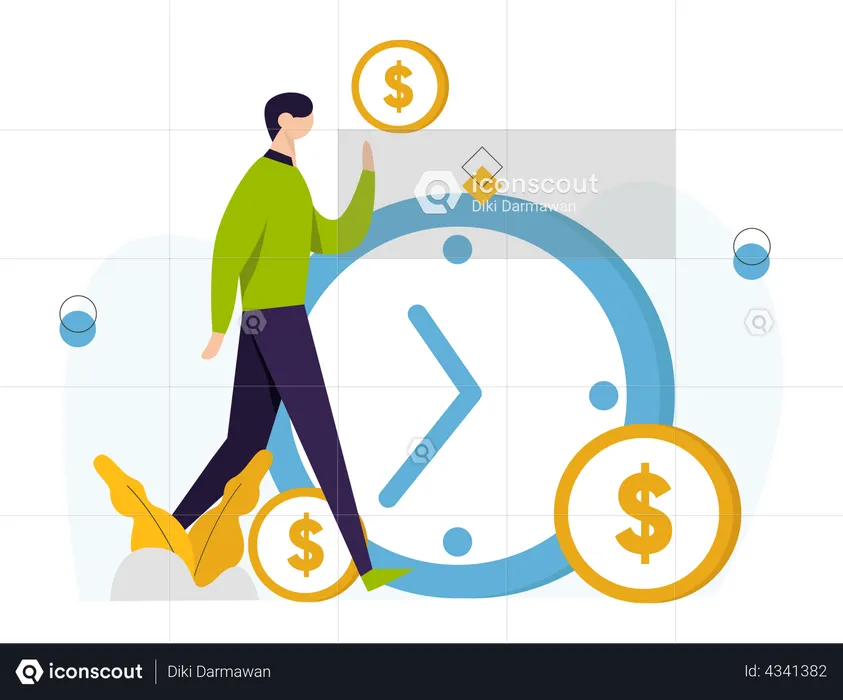 Zeit ist Geld  Illustration