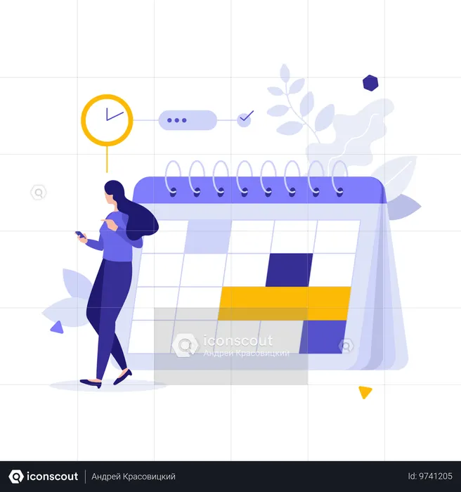 Zeitplanmanagement  Illustration