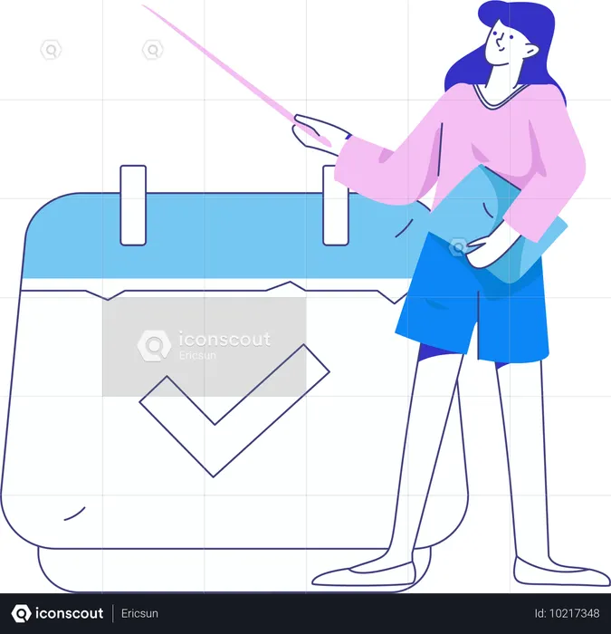 Zeitplanmanagement  Illustration