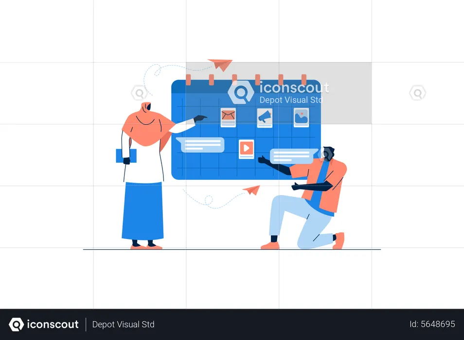 Zeitplanmanagement  Illustration