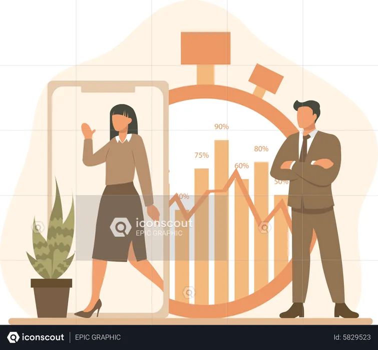 Zeitplanmanagement  Illustration