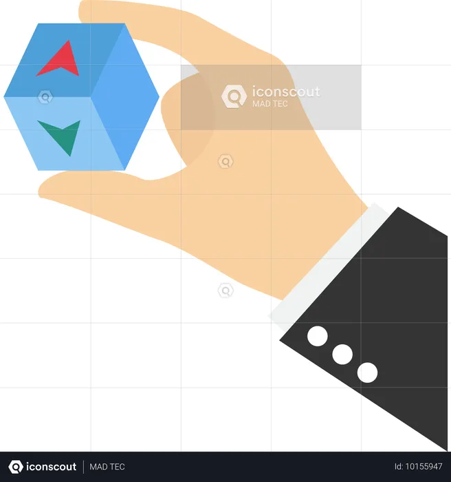 Zinskontrolle mit Auswirkungen auf das weltweite Wirtschaftswachstum  Illustration