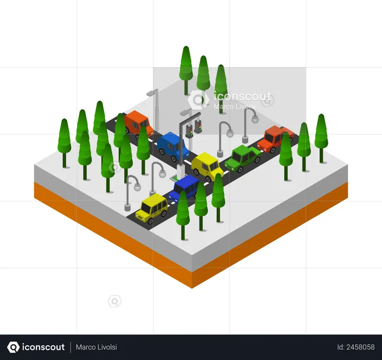 Zone de la ville  Illustration