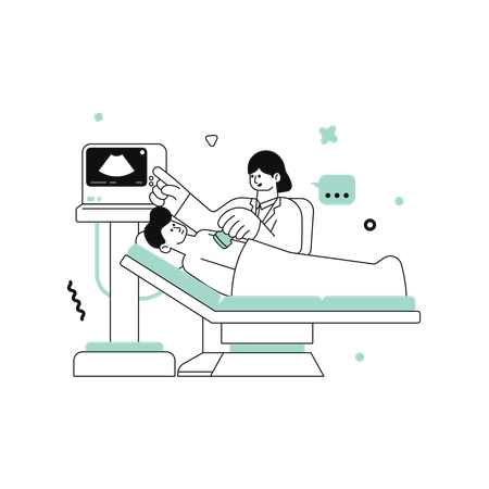 超音波検査  イラスト