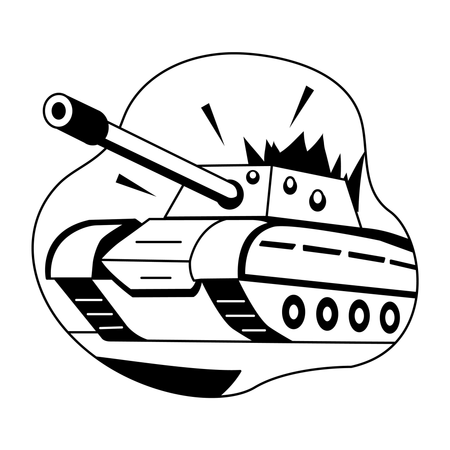 탱크  일러스트레이션