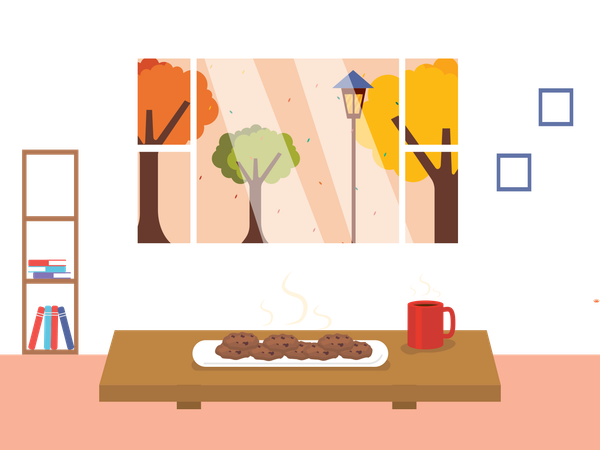 秋のクッキー  イラスト