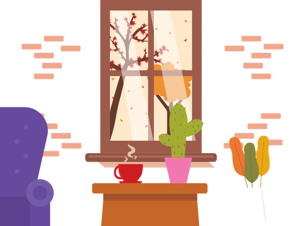 秋の季節  イラスト