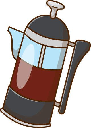 フレンチプレス  イラスト