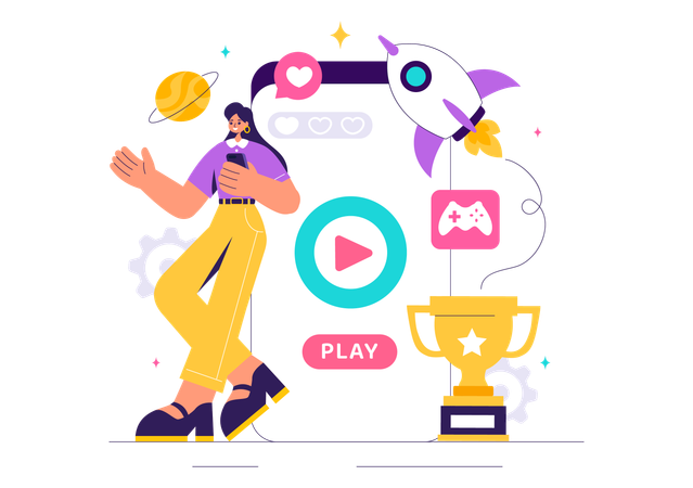 ビデオゲーム  イラスト