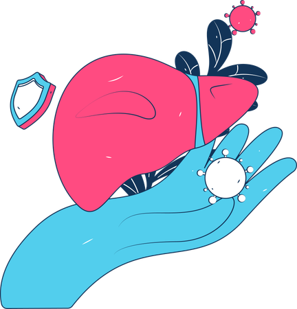 肝疾患  イラスト