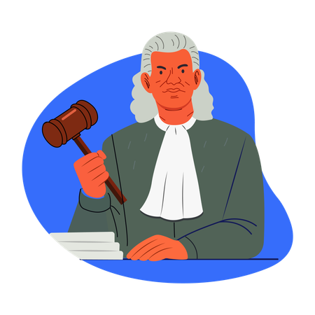 裁判官  イラスト