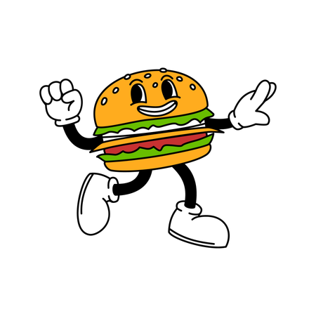 野菜のバーグ  イラスト
