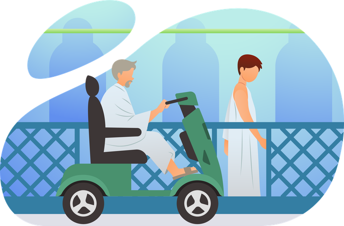 サファとマルワの間にサイを行う  イラスト