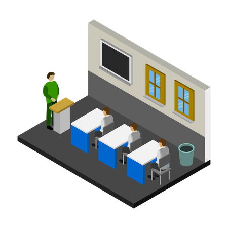 勉強部屋  イラスト